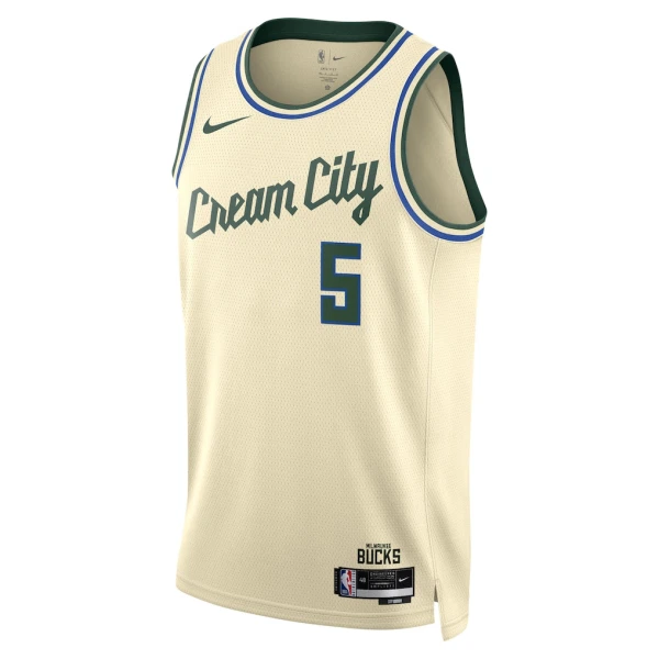 Camiseta Milwaukee Bucks Gary Trent JR City Edition 2025-26 Blanco Swingman para Hombre