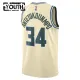 Camiseta Milwaukee Bucks Giannis Antetokounmpo City Edition 2025-26 Blanco Swingman para Niño