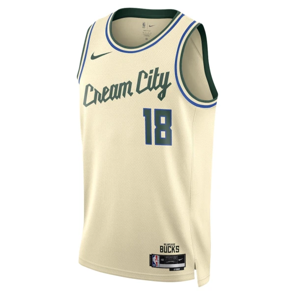 Camiseta Milwaukee Bucks Kyle Kuzma City Edition 2025-26 Blanco Swingman para Hombre