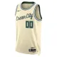 Camiseta Milwaukee Bucks Personalizada City Edition 2025-26 Blanco Swingman para Hombre