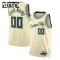 Camiseta Milwaukee Bucks Personalizada City Edition 2025-26 Blanco Swingman para Niño