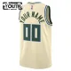 Camiseta Milwaukee Bucks Personalizada City Edition 2025-26 Blanco Swingman para Niño