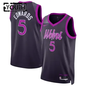 Camiseta Minnesota Timberwolves Anthony Edwards City Edition 2025-26 Negro Swingman para Niño Camiseta Minnesota Timberwolves Anthony Edwards City Edition 2025-26 Negro Swingman para Niño