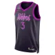 Camiseta Minnesota Timberwolves Jaden Mcdaniels City Edition 2025-26 Negro Swingman para Hombre