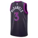 Camiseta Minnesota Timberwolves Jaden Mcdaniels City Edition 2025-26 Negro Swingman para Hombre