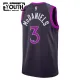 Camiseta Minnesota Timberwolves Jaden Mcdaniels City Edition 2025-26 Negro Swingman para Niño