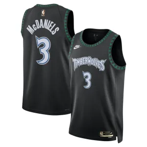 Camiseta Minnesota Timberwolves Jaden Mcdaniels Classic Edition 2025-26 Negro Swingman para Hombre