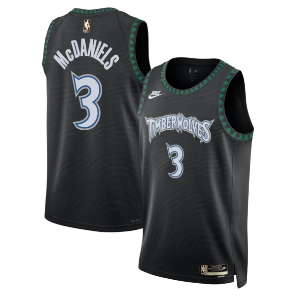 Camiseta Minnesota Timberwolves Jaden Mcdaniels Classic Edition 2025-26 Negro Swingman para Hombre Camiseta Minnesota Timberwolves Jaden Mcdaniels Classic Edition 2025-26 Negro Swingman para Hombre