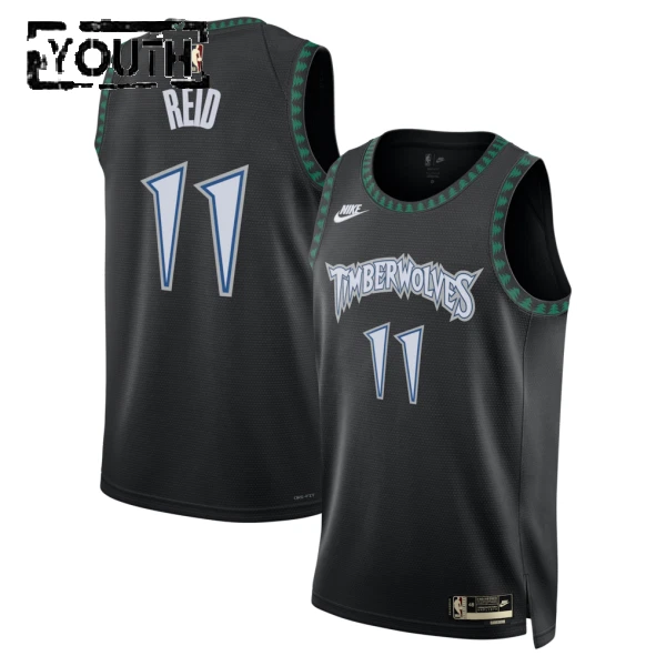 Camiseta Minnesota Timberwolves Naz Reid Classic Edition 2025-26 Negro Swingman para Niño