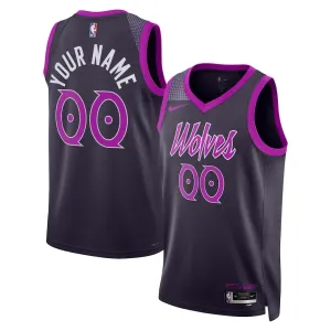 Camiseta Minnesota Timberwolves Personalizada City Edition 2025-26 Negro Swingman para Hombre Camiseta Minnesota Timberwolves Personalizada City Edition 2025-26 Negro Swingman para Hombre