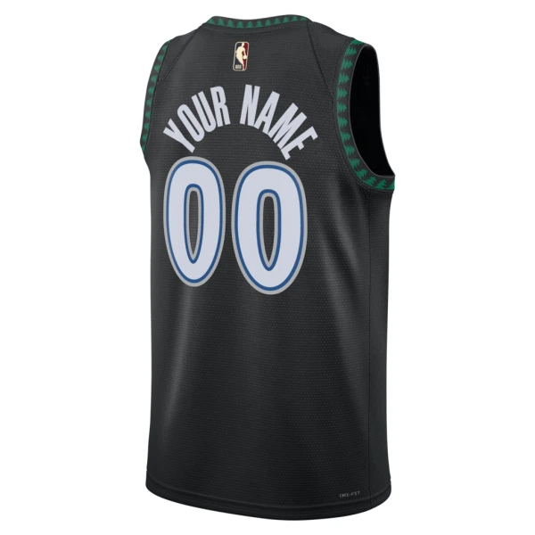 Camiseta Minnesota Timberwolves Personalizada Classic Edition 2025-26 Negro Swingman para Hombre