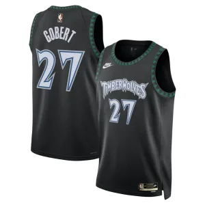 Camiseta Minnesota Timberwolves Rudy Gobert Classic Edition 2025-26 Negro Swingman para Hombre Camiseta Minnesota Timberwolves Rudy Gobert Classic Edition 2025-26 Negro Swingman para Hombre