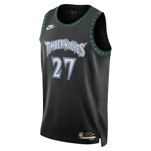Camiseta Minnesota Timberwolves Rudy Gobert Classic Edition 2025-26 Negro Swingman para Hombre