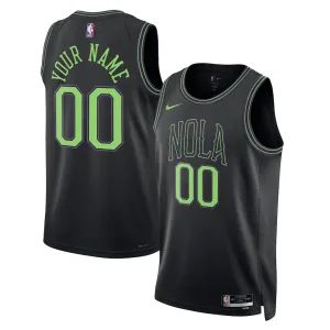 Camiseta New Orleans Pelicans Personalizada City Edition 2025-26 Negro Swingman para Hombre Camiseta New Orleans Pelicans Personalizada City Edition 2025-26 Negro Swingman para Hombre