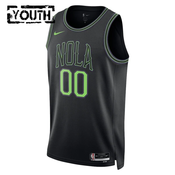 Camiseta New Orleans Pelicans Personalizada City Edition 2025-26 Negro Swingman para Niño