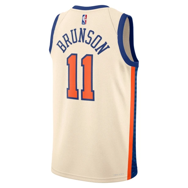 Camiseta New York Knicks Jalen Brunson City Edition 2025-26 Blanco Swingman para Hombre