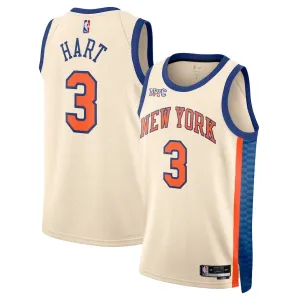 Camiseta New York Knicks Josh Hart City Edition 2025-26 Blanco Swingman para Hombre Camiseta New York Knicks Josh Hart City Edition 2025-26 Blanco Swingman para Hombre
