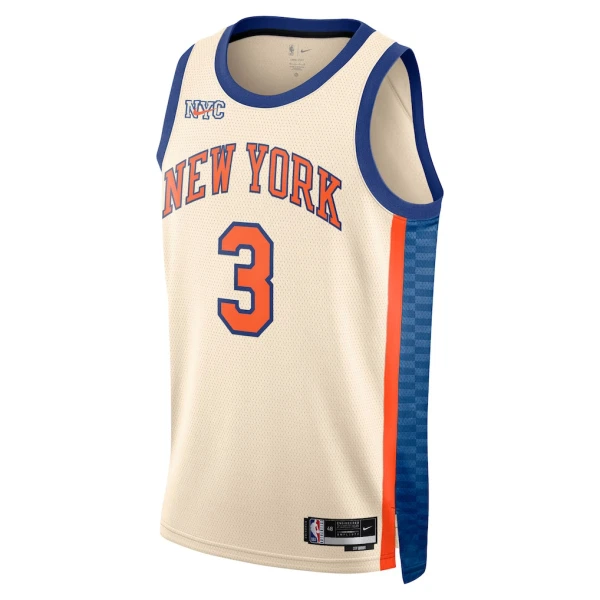 Camiseta New York Knicks Josh Hart City Edition 2025-26 Blanco Swingman para Hombre