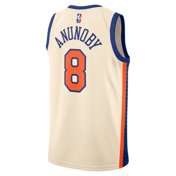 Camiseta New York Knicks Og Anunoby City Edition 2025-26 Blanco Swingman para Hombre
