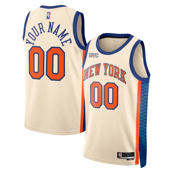 Camiseta New York Knicks Personalizada City Edition 2025-26 Blanco Swingman para Hombre Camiseta New York Knicks Personalizada City Edition 2025-26 Blanco Swingman para Hombre