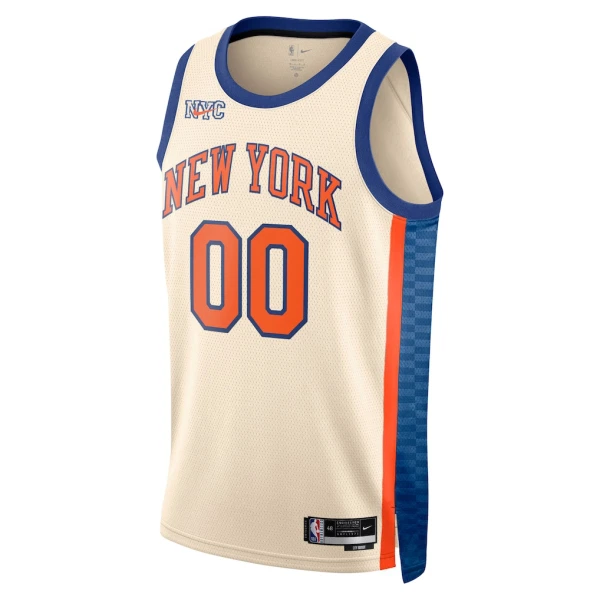 Camiseta New York Knicks Personalizada City Edition 2025-26 Blanco Swingman para Hombre