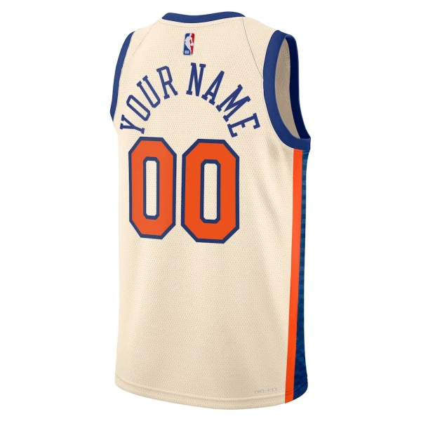 Camiseta New York Knicks Personalizada City Edition 2025-26 Blanco Swingman para Hombre