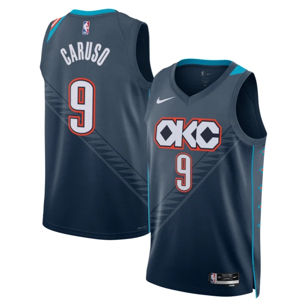 Camiseta Oklahoma City Thunder Alex Caruso City Edition 2025-26 Negro Swingman para Hombre Camiseta Oklahoma City Thunder Alex Caruso City Edition 2025-26 Negro Swingman para Hombre