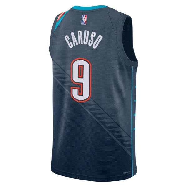 Camiseta Oklahoma City Thunder Alex Caruso City Edition 2025-26 Negro Swingman para Hombre