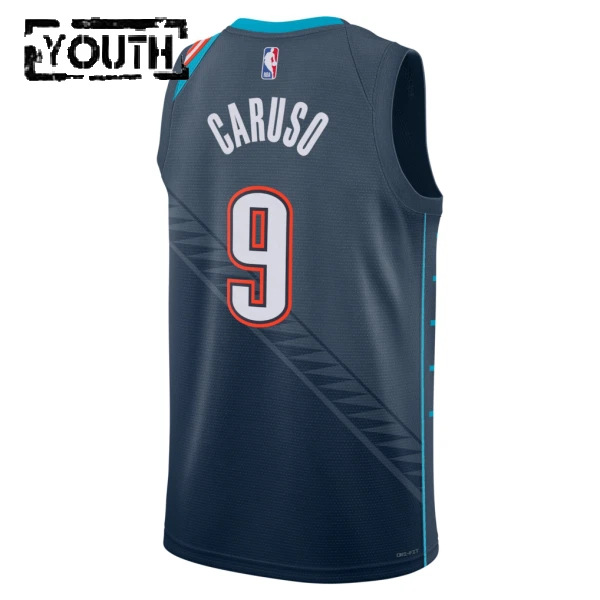 Camiseta Oklahoma City Thunder Alex Caruso City Edition 2025-26 Negro Swingman para Niño