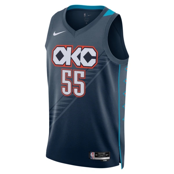 Camiseta Oklahoma City Thunder Isaiah Hartenstein City Edition 2025-26 Negro Swingman para Hombre