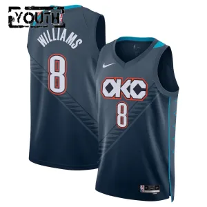 Camiseta Oklahoma City Thunder Jalen Williams City Edition 2025-26 Negro Swingman para Niño Camiseta Oklahoma City Thunder Jalen Williams City Edition 2025-26 Negro Swingman para Niño