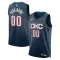 Camiseta Oklahoma City Thunder Personalizada City Edition 2025-26 Negro Swingman para Hombre