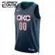 Camiseta Oklahoma City Thunder Personalizada City Edition 2025-26 Negro Swingman para Niño