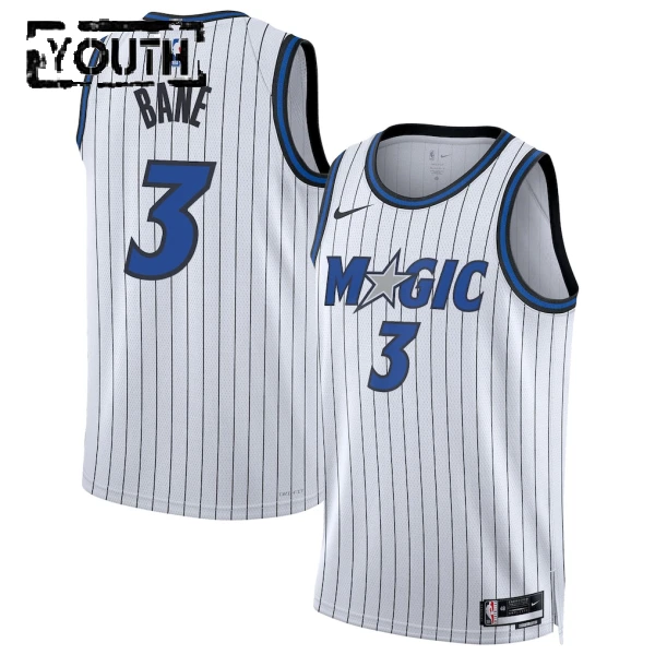 Camiseta Orlando Magic Desmond Bane Association Edition 2025-26 Blanco Swingman para Niño Camiseta Orlando Magic Desmond Bane Association Edition 2025-26 Blanco Swingman para Niño