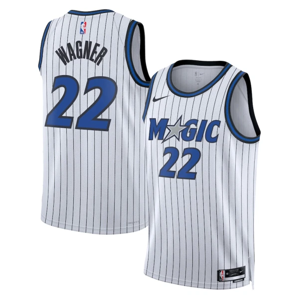 Camiseta Orlando Magic Franz Wagner Association Edition 2025-26 Blanco Swingman para Hombre Camiseta Orlando Magic Franz Wagner Association Edition 2025-26 Blanco Swingman para Hombre