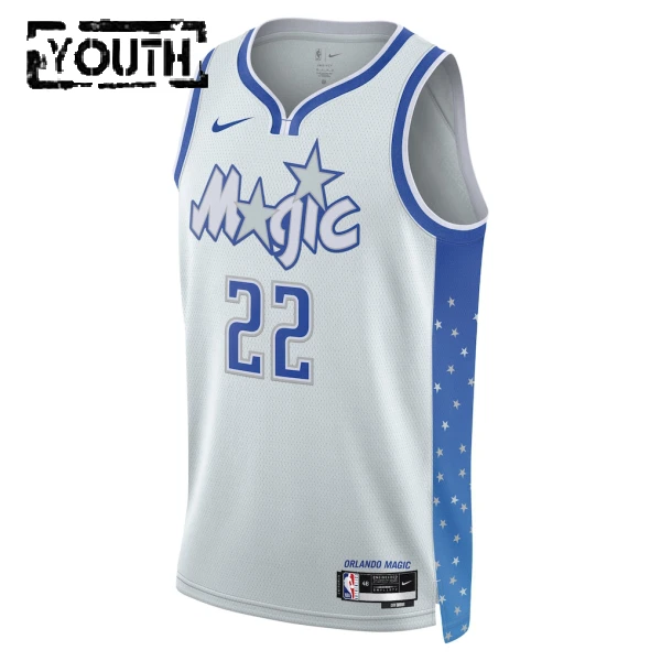 Camiseta Orlando Magic Franz Wagner City Edition 2025-26 Blanco Swingman para Niño