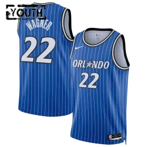 Camiseta Orlando Magic Franz Wagner Icon Edition 2025-26 Azul Swingman para Niño