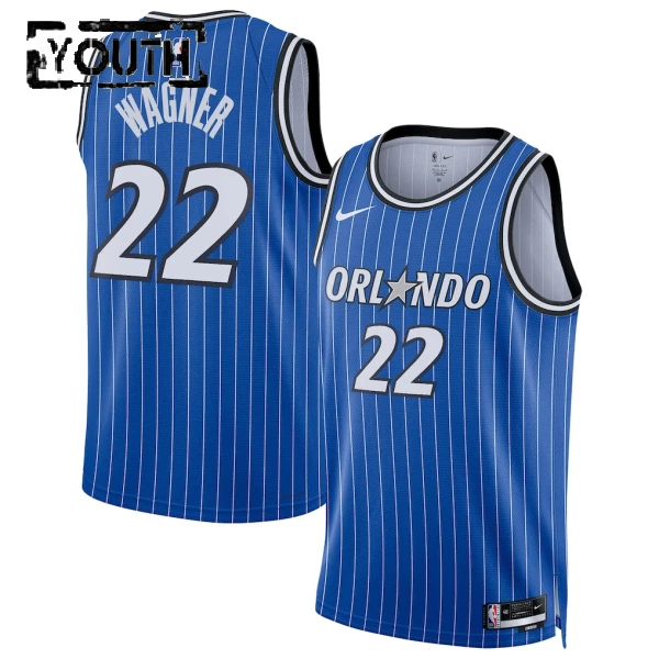 Camiseta Orlando Magic Franz Wagner Icon Edition 2025-26 Azul Swingman para Niño