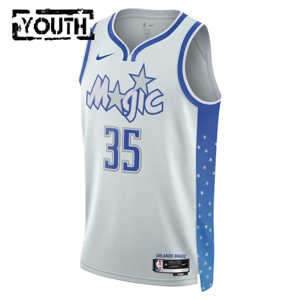 Camiseta Orlando Magic Goga Bitadze City Edition 2025-26 Blanco Swingman para Niño