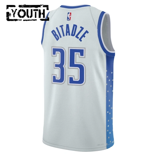 Camiseta Orlando Magic Goga Bitadze City Edition 2025-26 Blanco Swingman para Niño