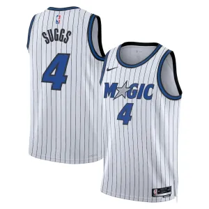 Camiseta Orlando Magic Jalen Suggs Association Edition 2025-26 Blanco Swingman para Hombre