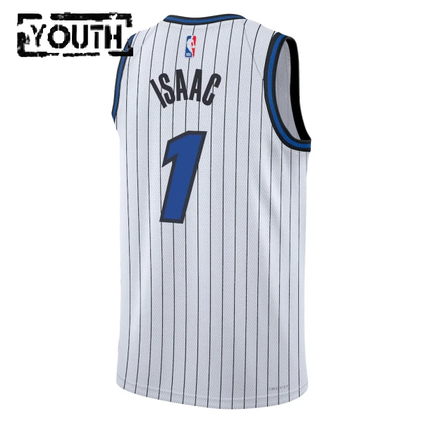 Camiseta Orlando Magic Jonathan Isaac Association Edition 2025-26 Blanco Swingman para Niño