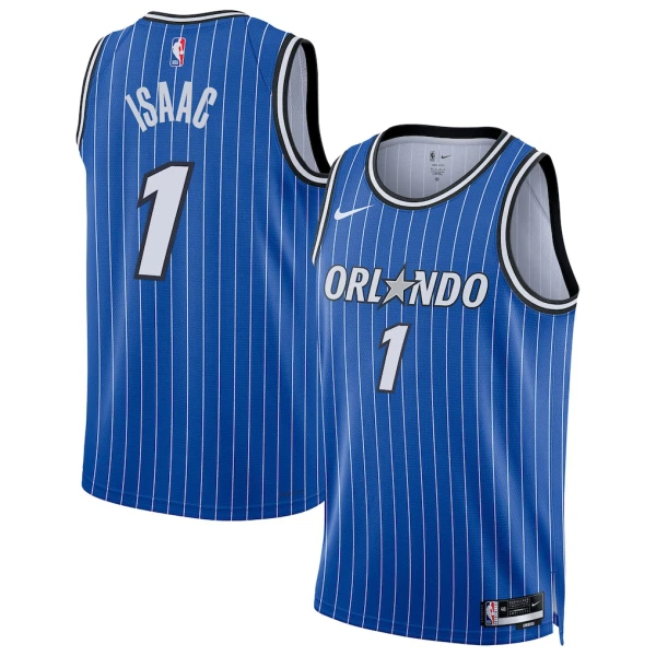 Camiseta Orlando Magic Jonathan Isaac Icon Edition 2025-26 Azul Swingman para Hombre