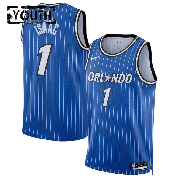 Camiseta Orlando Magic Jonathan Isaac Icon Edition 2025-26 Azul Swingman para Niño