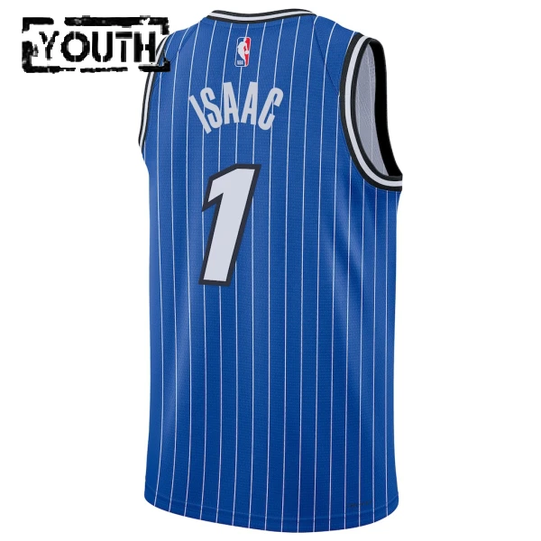 Camiseta Orlando Magic Jonathan Isaac Icon Edition 2025-26 Azul Swingman para Niño