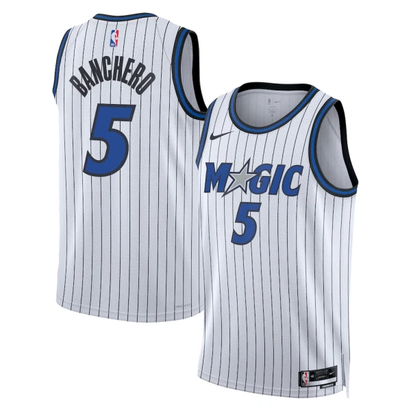 Camiseta Orlando Magic Paolo Banchero Association Edition 2025-26 Blanco Swingman para Hombre