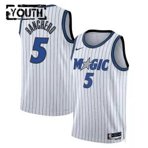 Camiseta Orlando Magic Paolo Banchero Association Edition 2025-26 Blanco Swingman para Niño