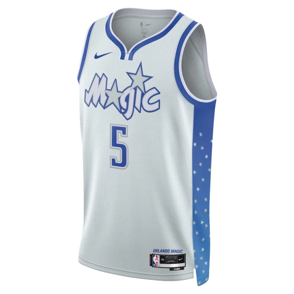 Camiseta Orlando Magic Paolo Banchero City Edition 2025-26 Blanco Swingman para Hombre