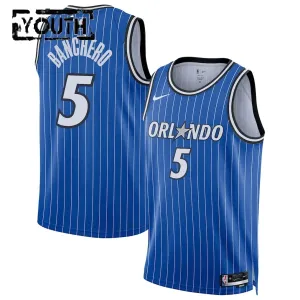 Camiseta Orlando Magic Paolo Banchero Icon Edition 2025-26 Azul Swingman para Niño