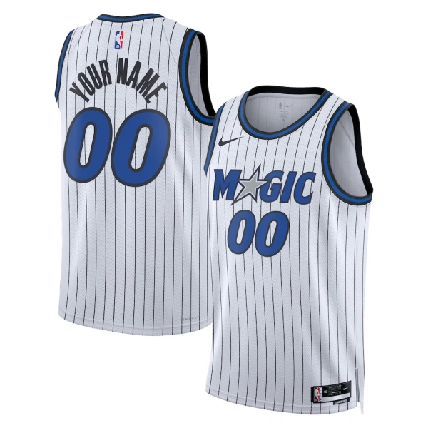 Camiseta Orlando Magic Personalizada Association Edition 2025-26 Blanco Swingman para Hombre Camiseta Orlando Magic Personalizada Association Edition 2025-26 Blanco Swingman para Hombre